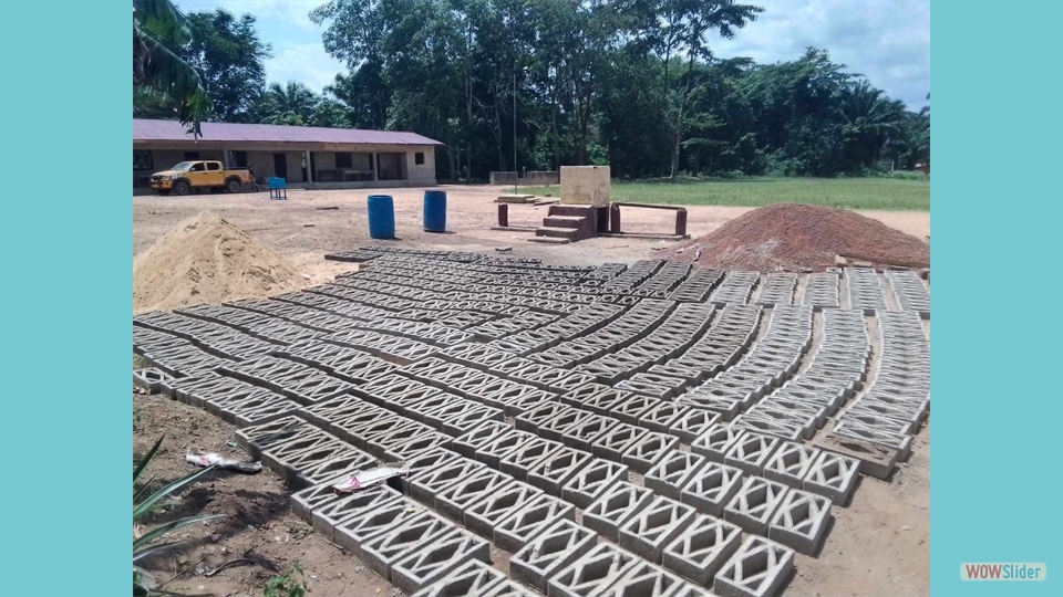 Concrete works continues on campus...